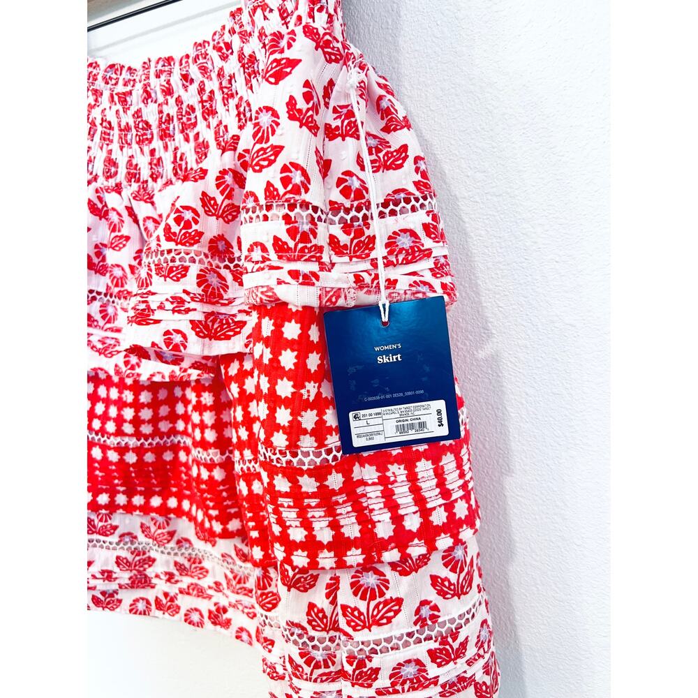 NWT Roller Rabbit for Target Tiered Mini Skirt Women's Large - Picture 5 of 8